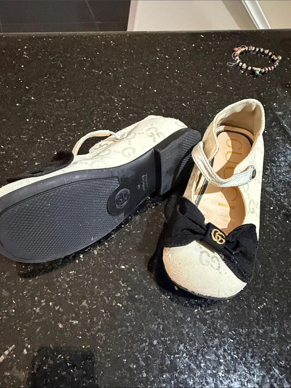 Gucci cream canvas